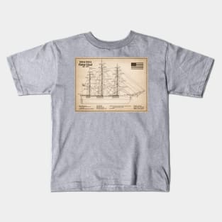 Flying Cloud Clipper Tall-Ship - SD Kids T-Shirt